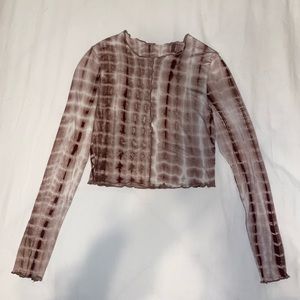 Long sleeve crop top